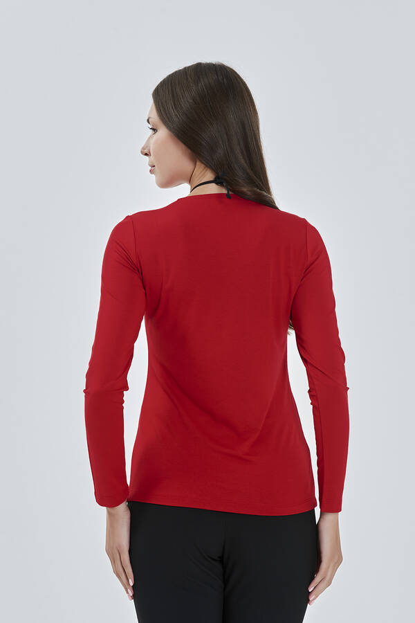10074 BİSİKLET YAKA UZUN KOL BODY - 2