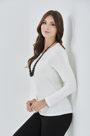 10074 BİSİKLET YAKA UZUN KOL BODY - 2
