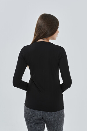 10074 BİSİKLET YAKA UZUN KOL BODY - 2