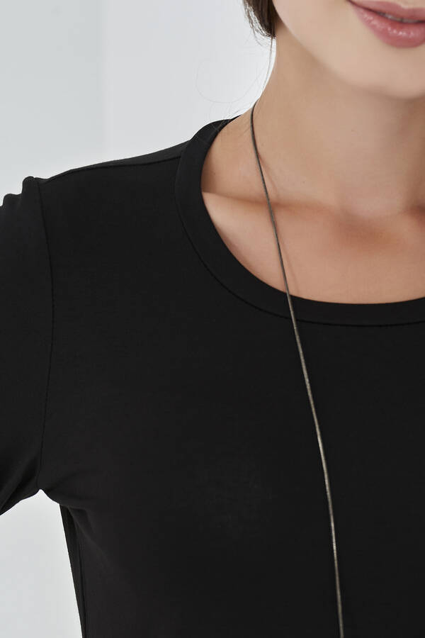 10074 BİSİKLET YAKA UZUN KOL BODY - 3
