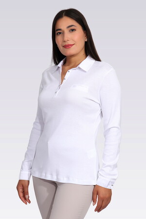10664 SATEN GARNİLİ ŞIK ÖRME BLUZ