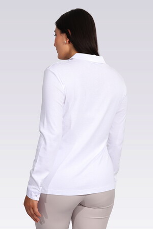 10664 SATEN GARNİLİ ŞIK ÖRME BLUZ - 3