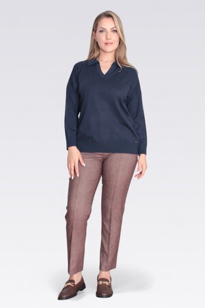 10734 POLO YAKA RAHAT KESİM YUMUŞAK TUŞELİ TRİKO - Thumbnail