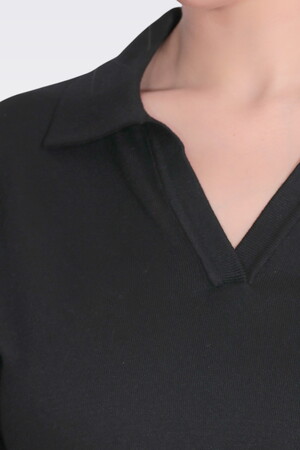 10734 POLO YAKA RAHAT KESİM YUMUŞAK TUŞELİ TRİKO - Thumbnail