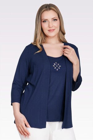 TOLGA SARAÇOĞLU - 10743 TAŞ DETAYLI ÖRME İKİLİ TAKIM