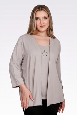 TOLGA SARAÇOĞLU - 10743 TAŞ DETAYLI ÖRME İKİLİ TAKIM