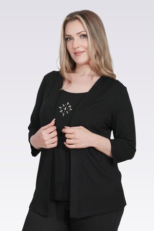 TOLGA SARAÇOĞLU - 10743 TAŞ DETAYLI ÖRME İKİLİ TAKIM