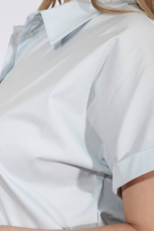 10759 PAMUKLU KUMAŞ RAHAT KESİM GÖMLEK