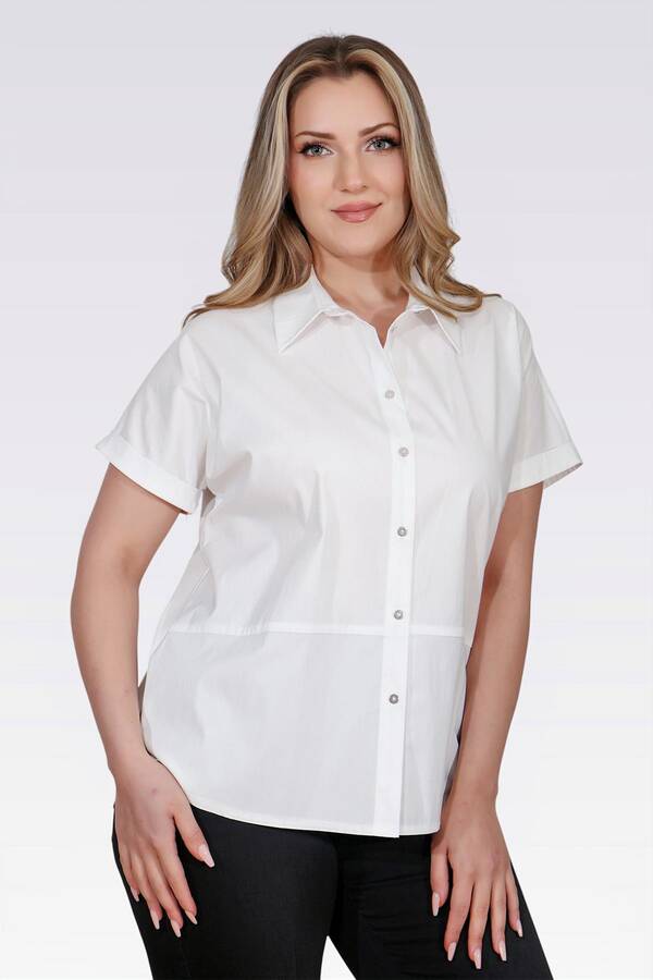 TOLGA SARAÇOĞLU - 10759 PAMUKLU KUMAŞ RAHAT KESİM GÖMLEK