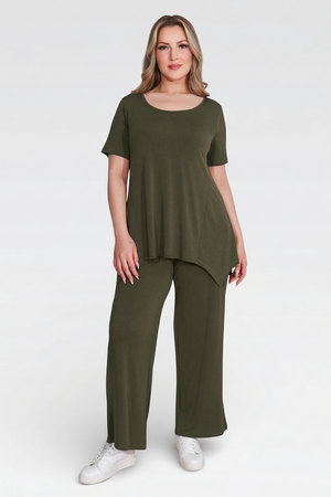 10914 KISA KOL ÖRME TUNİK - Thumbnail