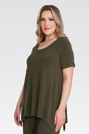 10914 KISA KOL ÖRME TUNİK - Thumbnail