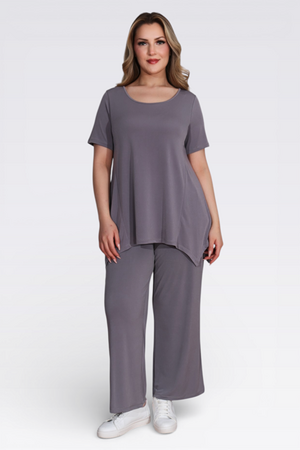 10914 KISA KOL ÖRME TUNİK - Thumbnail