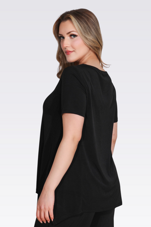 10914 KISA KOL ÖRME TUNİK - Thumbnail