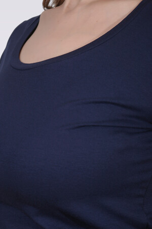 10976 BİSİKLET YAKA KISA KOL TSHİRT - Thumbnail