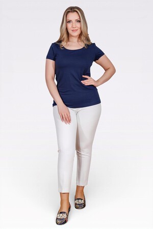 10976 BİSİKLET YAKA KISA KOL TSHİRT - Thumbnail