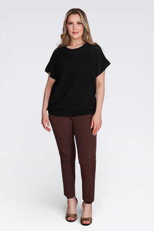 11035 BİSİKLET YAKA DÜŞÜK KOL RAHAT KESİM TRİKO - Thumbnail