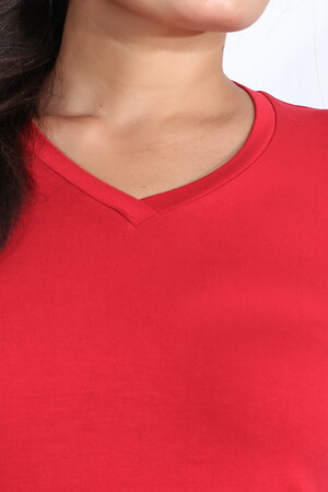 11105 V YAKA UZUN KOL TSHİRT - 7