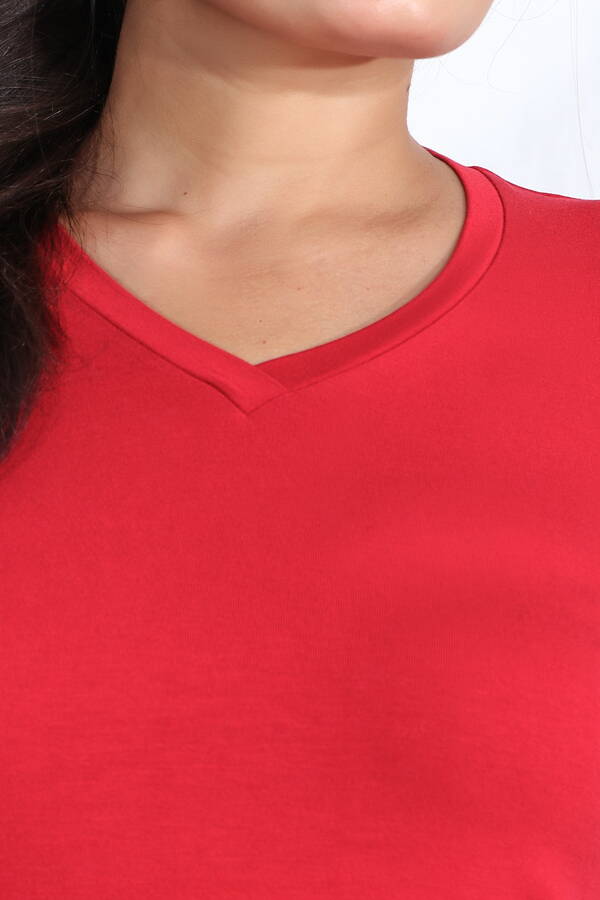 11105 V YAKA UZUN KOL TSHİRT - 7