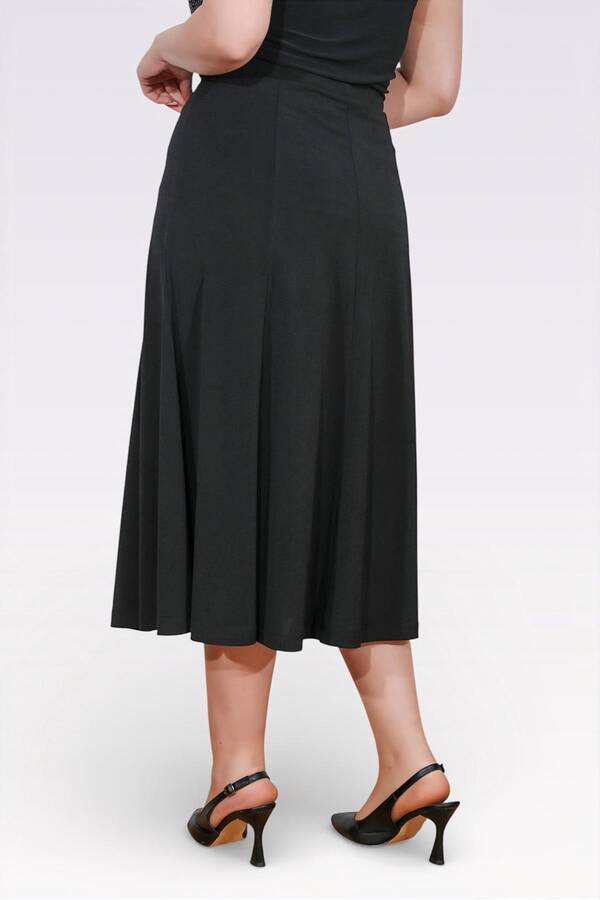 20005 BELİ LASTİKLİ MAXİ BOY ÖRME ETEK