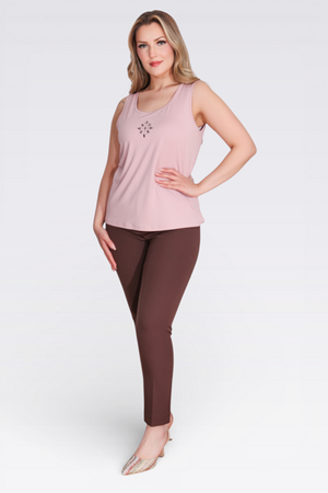 30079 DAR PAÇALI BİLEK BOY OFİS PANTOLON - Thumbnail