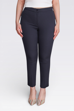 30079 DAR PAÇALI BİLEK BOY OFİS PANTOLON - Thumbnail