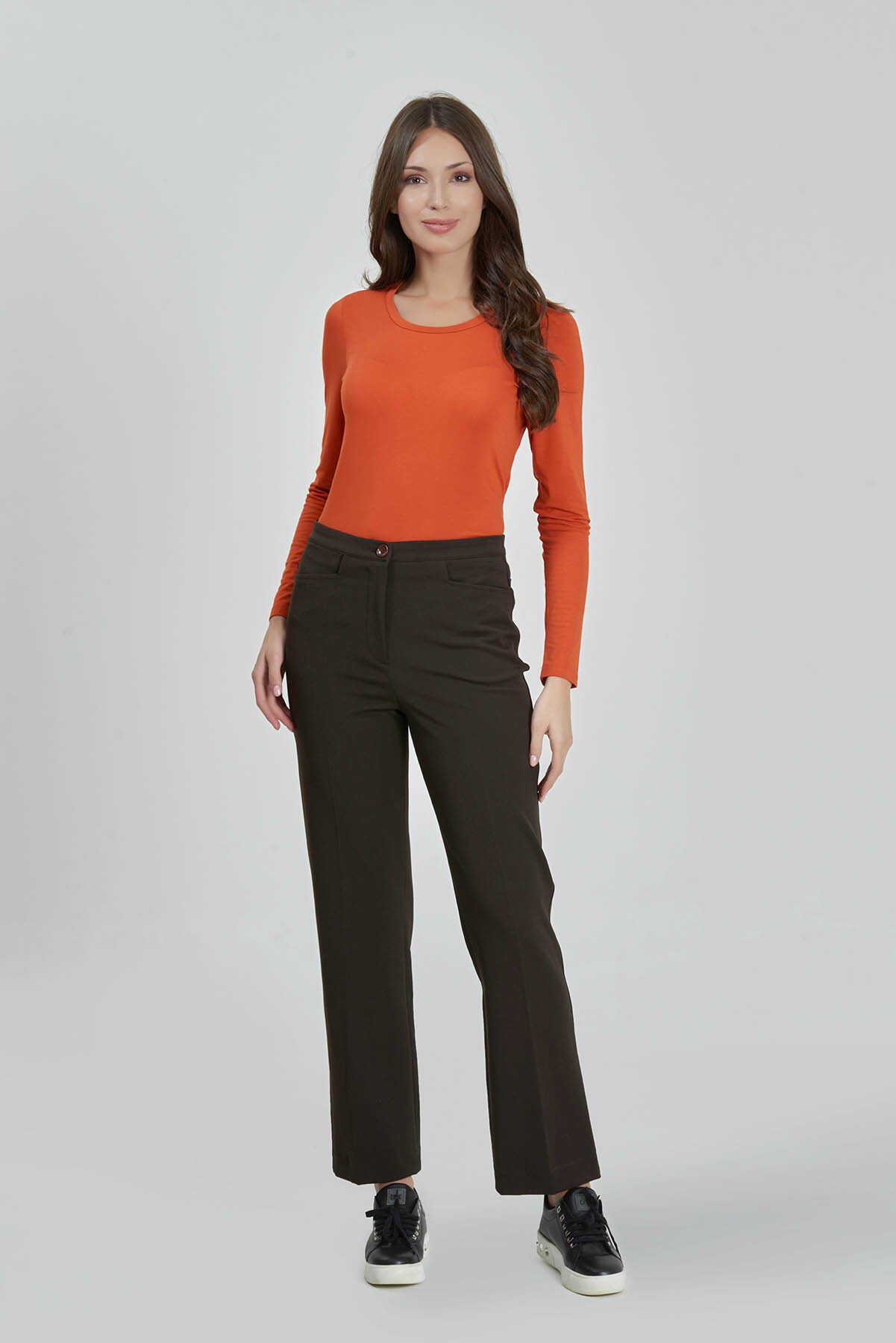 30082 Gizli Lastik Boru Paça Gabardin Pantolon