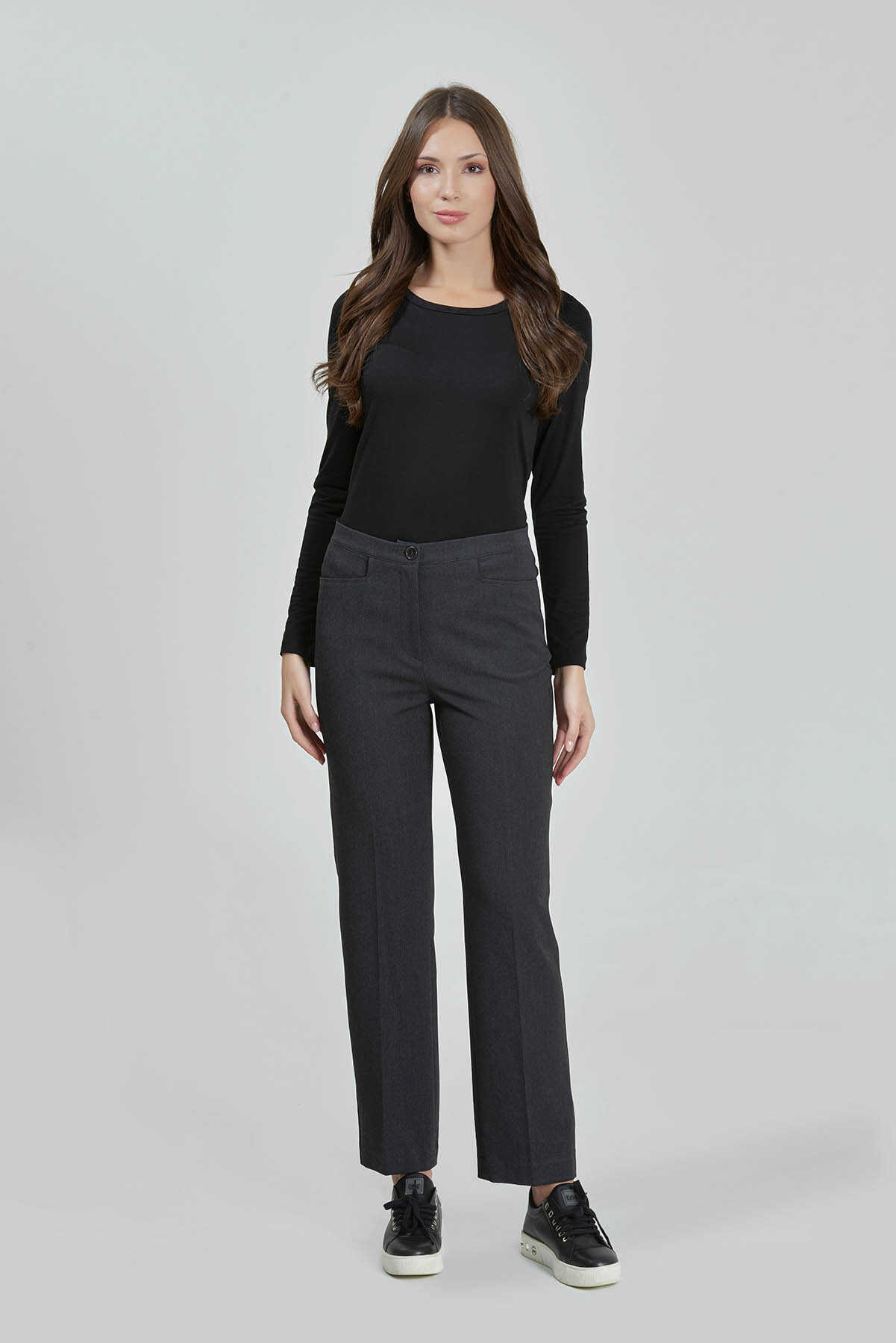 30082 Gizli Lastik Boru Paça Gabardin Pantolon