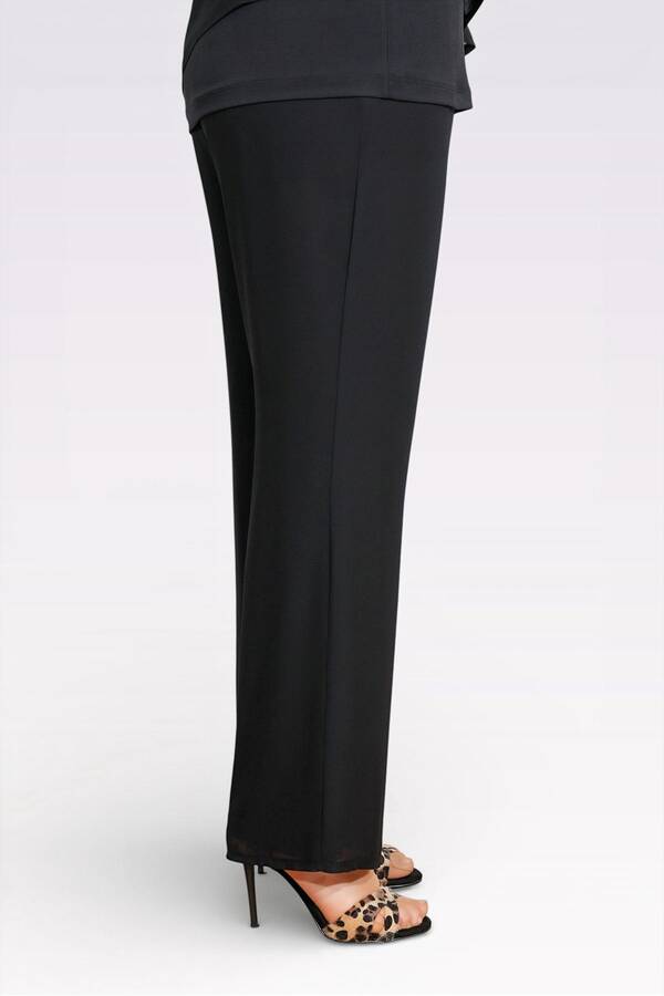 30094 BELİ LASTİKLİ BORU PAÇA ASTARLI ŞİFON PANTOLON