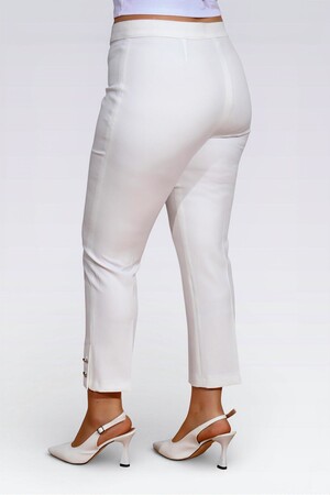 30106 ŞIK DÜĞME DETAYLI BİLEK BOY PANTOLON - Thumbnail