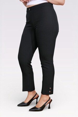 30106 ŞIK DÜĞME DETAYLI BİLEK BOY PANTOLON - Thumbnail