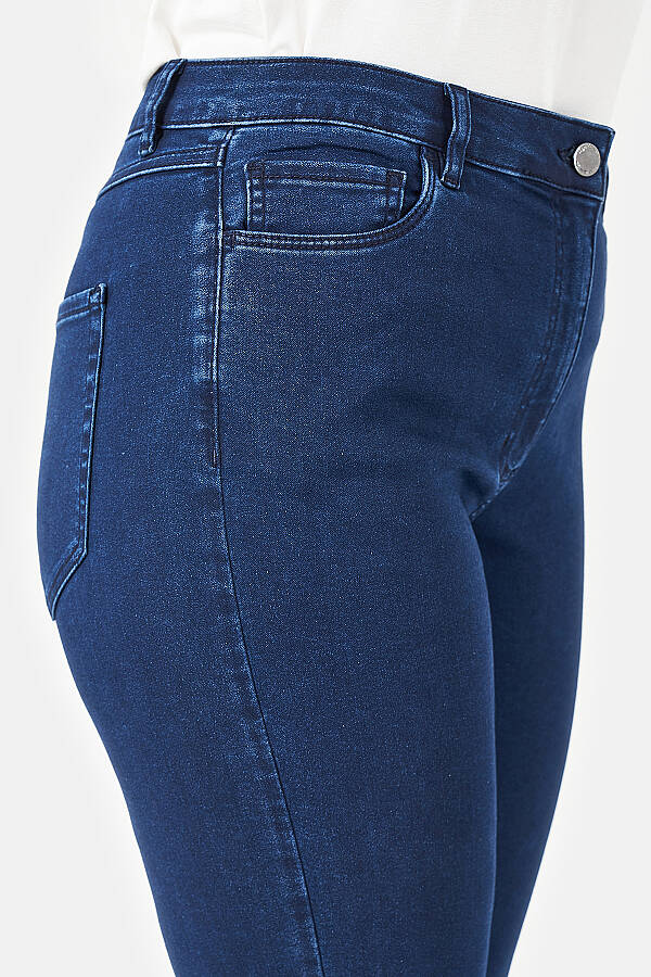 30114 TAŞ DETAYLI BİLEK BOY KOT PANTOLON - 5