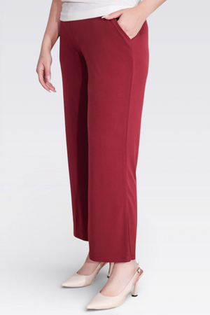 30140 BELİ LASTİKLİ RAHAT KESİM BORU PAÇA BİLEK BOY PANTOLON - Thumbnail