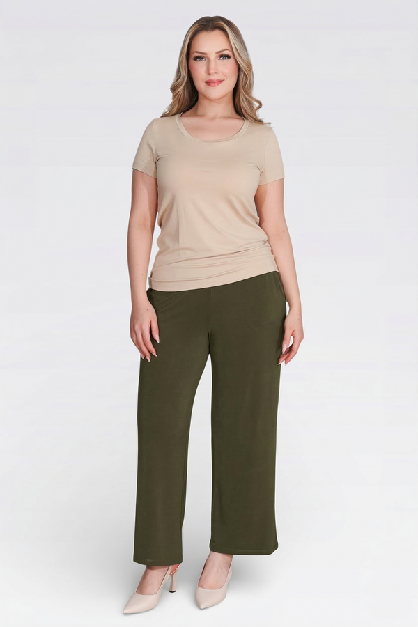 30140 BELİ LASTİKLİ RAHAT KESİM BORU PAÇA BİLEK BOY PANTOLON