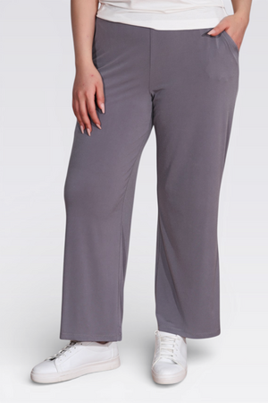 30140 BELİ LASTİKLİ RAHAT KESİM BORU PAÇA BİLEK BOY PANTOLON - Thumbnail