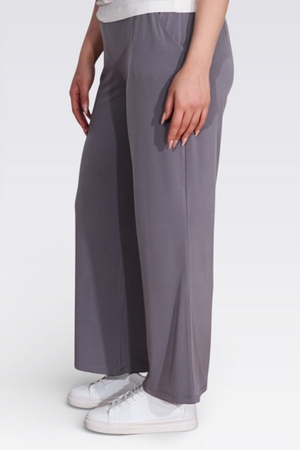 30140 BELİ LASTİKLİ RAHAT KESİM BORU PAÇA BİLEK BOY PANTOLON - Thumbnail