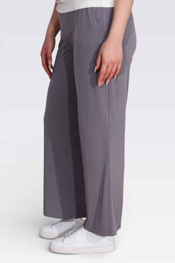 30140 BELİ LASTİKLİ RAHAT KESİM BORU PAÇA BİLEK BOY PANTOLON