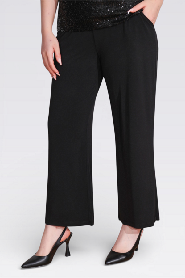 30140 BELİ LASTİKLİ RAHAT KESİM BORU PAÇA BİLEK BOY PANTOLON