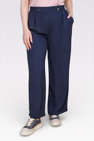 30176 BELİ LASTİKLİ BORU PAÇA AYROBİN PANTOLON - Thumbnail