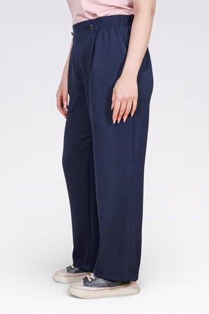 30176 BELİ LASTİKLİ BORU PAÇA AYROBİN PANTOLON - Thumbnail