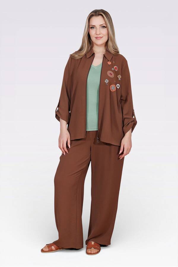 30176 BELİ LASTİKLİ BORU PAÇA AYROBİN PANTOLON