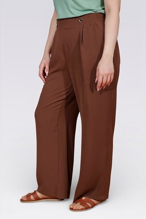 30176 BELİ LASTİKLİ BORU PAÇA AYROBİN PANTOLON - Thumbnail