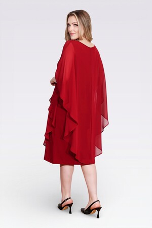 40177 AKSESUAR DETAYLI RAHAT KESİM ABİYE ELBİSE - Thumbnail