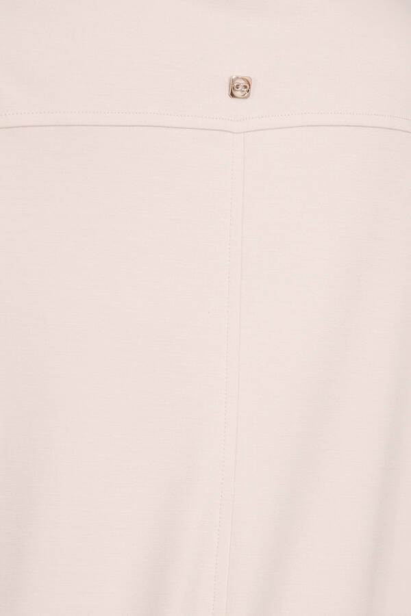 40181 GOLD DÜĞME DETAYLI KISA KOL ÖRME ELBİSE