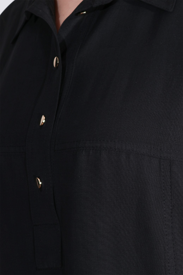 40279 LİYOSEL KUMAŞ RAHAT KESİM ASTARSIZ ELBİSE