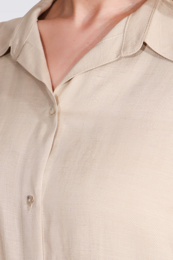 40289 HAFİF KUMAŞ KISA KOL ELBİSE