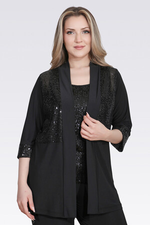  - 50137 PUL DETAYLI ŞIK ÖRME TUNİK