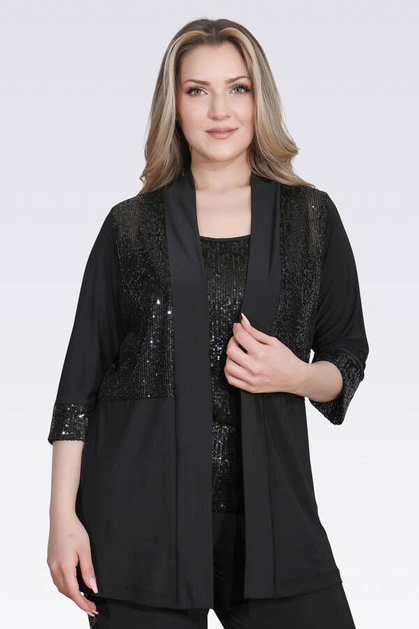 50137 PUL DETAYLI ŞIK ÖRME TUNİK