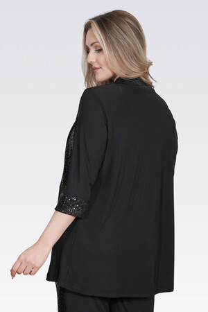 50137 PUL DETAYLI ŞIK ÖRME TUNİK - Thumbnail