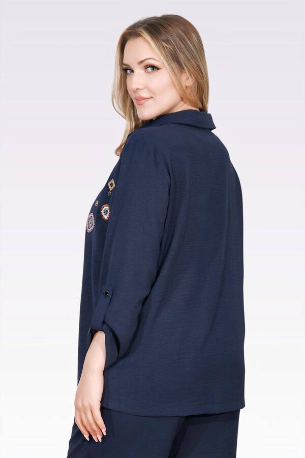 50138 NAKIŞ DETAYLI FERMUARLI AYROBİN CEKET