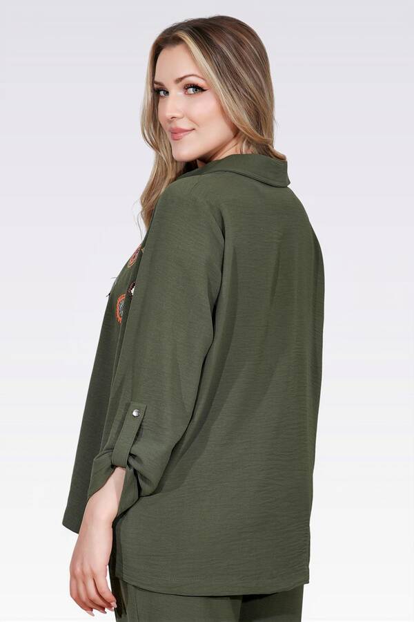 50138 NAKIŞ DETAYLI FERMUARLI AYROBİN CEKET